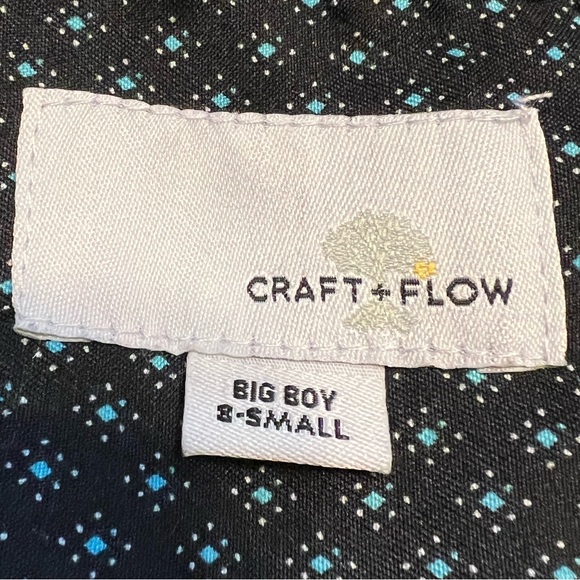 Craft + Flow Boys Long Sleeve Button Down Shirt Size 8 - Picture 5 of 9